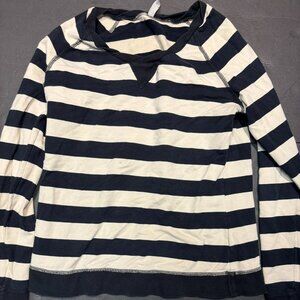 Hanna Andersson Black & White Striped Sweater – Women’s Size L – Long Sleeve